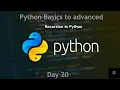 Recursion in Python Day 20