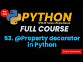 Property Python Decorator Property Decorators in Python Getter Setter