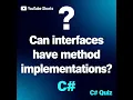 C Trick Question Interfaces vs Abstract Classes