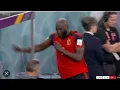 Lagu Belgium forward Romelu Lukaku destroyed the dugout with one punch after his LOSS VS Croatia