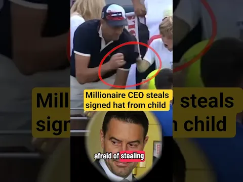 Millionaire CEO Responds After Stealing Hat From Child Fan