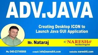 Creating Desktop ICON to Launch Java GUI Application Advanced Java Tutorial Mr Nataraj