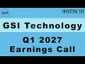 GSI Technology Q1 2027 Earnings Call APU Associative Processing Unit Chips Progress