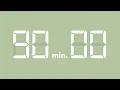 90 minute countdown timer ticking digital clock