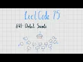 LeetCode 649 - Dota2 Senate LeetCode 75 Davi Codes