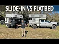 Slide-in vs Flatbed Lightweight Pop-Up Truck Camper Comparison