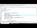 14 C program to find minimum and maximum values in given array elements C Programming LAB PPS LAB