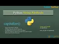 43 capitalize python string method Technical BaatCheet By Rajiv Sir
