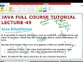 JAVA LECTURE - 49 Java Inheritance Inherit Parent Class Into Child Class EnhanceCodeLearning