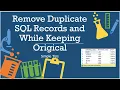 SQL SERVER - REMOVE DUPLICATE ROWS AND KEEP ONE ENTRY