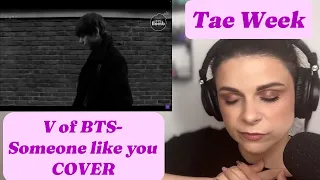 Download Reacting to V of BTS - Someone like you COVER MP3