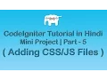 Codeigniter Project Tutorial in Adding files