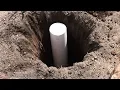 Installing a One Piece Residential Flagpole-Step One Placing the Foundation Tube