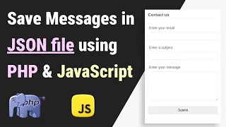 How to Save Form Data in a JSON File Using PHP Store Messages in JSON File with PHP