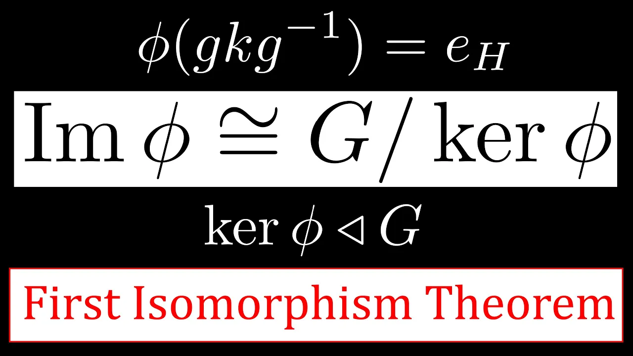 Kernel and First Isomorphism Theorem - Group Theory