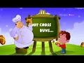 Hot Cross Buns | English Nursery Rhymes | Cartoon/Animated Rhymes For Kids