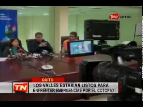 Los valles estarían listos para enfrentar emergencias por el Cotopaxi