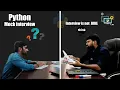 Fresher PYTHON Mock Interview Technical Round Best Python Full Stack Training Institute in Hyd