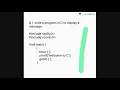 Learning C Language - First Application of C