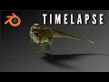 Making a giganotosaurus in Blender Timelapse