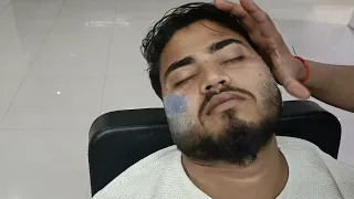 asmr beard waxing and hair remover