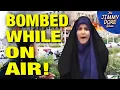 Download Lagu Israel Bombs Iranian TV While They Were ON AIR!
