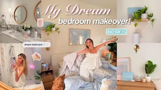 AESTHETIC ROOM MAKEOVER✨ aesthetic, decorating, shopping + bathroom  transfomation