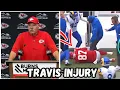 Andy Reid in Tears Announcing Travis Kelce Arm Injury after Chiefs loss to the Rams