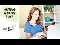 How to Write a Blog Post for Private Practice - Step by Step