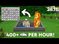 EASIEST IRON Farm Minecraft Bedrock 26 21