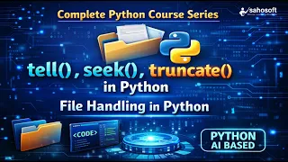 tell seek and truncate in Python file handling in Python file input output in python