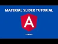 Angular Material Slider and Slide Toggle tutorial Angular Material 12 2021