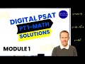 Digital PSAT 10 Bluebook Practice Test 1 Math-Module 1 Full Solutions Explanations