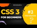 - CSS Selectors CSS for beginners Web Designing Development in Telugu a2zwebacademy