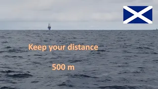 Sailing Among Oil riggs in the North Sea Ep 59