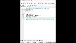C program to convert string to uppercase SK - Codez