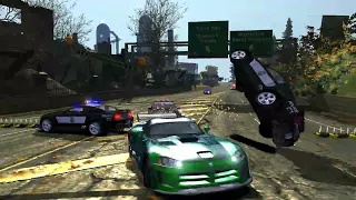 Need For Speed Most Wanted Dodge Viper SRT 10 Vs Police Busted 
