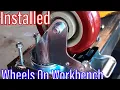 5 Minute DIY How To Installing Caster Wheels On A Shop Work Bench Table Amazon s ENJUCOM 4 Casters