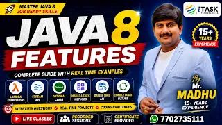 Java 8 Features Complete Tutorial Lambda Expressions Stream API Optional By Mr Madhu