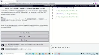Lesson 56 - Understanding boolean values