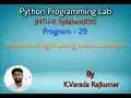 Python Programming Lab Program - 29 Program to Convert Length Using Class Concept