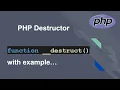 PHP OOP Destruct Method In PHP in Hindi -