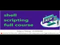Advance Level Shell Scripting Crash Course Unix Scripting Full Course update 2023 Linux