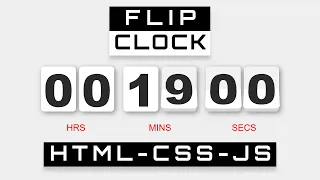 Create a Stunning Flip Clock with CSS and JavaScript Tutorial