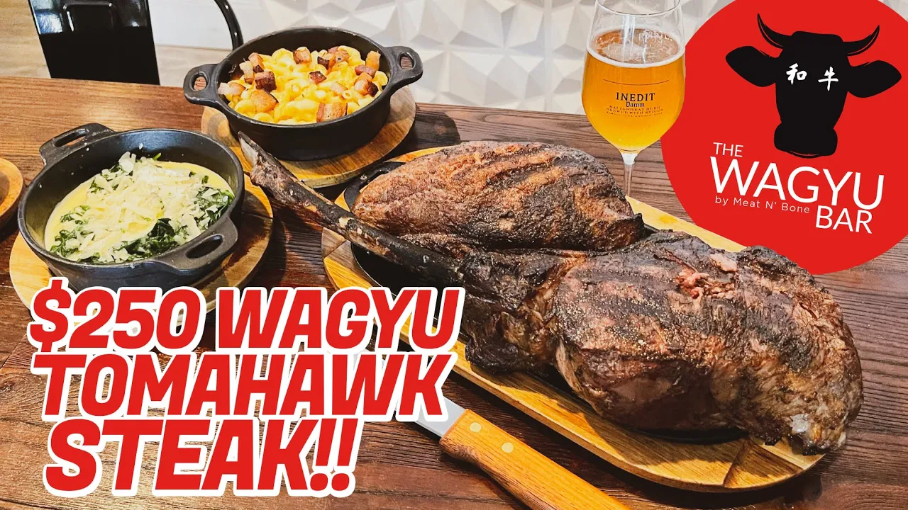 $250 Monster Tomahawk Wagyu Steak Challenge in Miami, Florida w/ @natefiggs