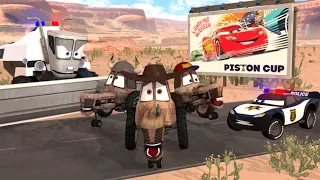 Cars 🚓 Sheriff McQueen Vs The Massey Ferguson Gang led by the outlaw John Deer 🚜