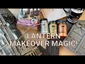 Thrifted to Amazing Autumn Lantern IOD Moulds and Pentart Finishes