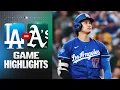 Dodgers vs Athletics Game Highlights 26 MLB Highlights