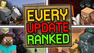 Ranking EVERY Major Minecraft Update
