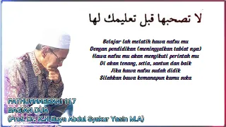 fathurrabbani 117 bagian dua prof dr kh buya abdul syakur yasin ma